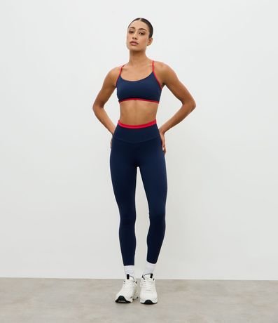 Pantalón Legging Deportiva con Cintura Contrastante