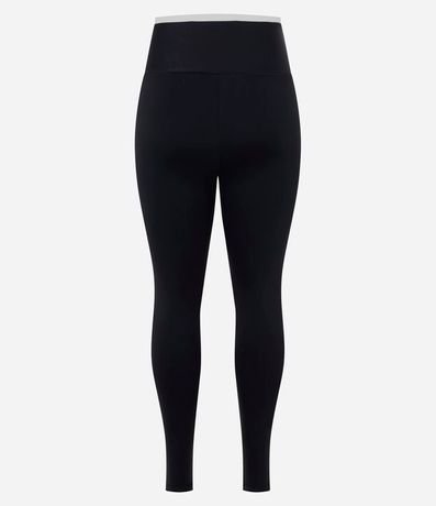 Pantalón Legging Deportiva con Cintura Traspasada y Bies Contrastante 7