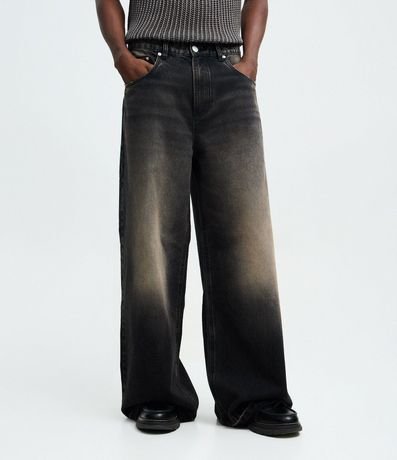 Pantalón Super Baggy en Jeans con Terminación deshilachada 2