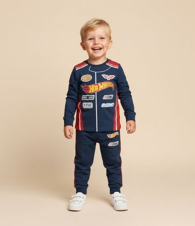 Pijama Infantil Estilo Uniforme Hot Wheels – Talle 3 a 10 años
