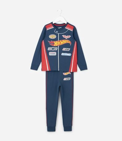 Pijama Infantil Estilo Uniforme Hot Wheels – Talle 3 a 10 años