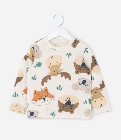 Remera Infantil con Estampa de Animales – Talle 1 a 5/6 años