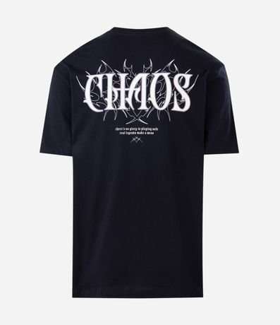 Remera Relaxed en Algodón con Estampado Tribal Chaos 6