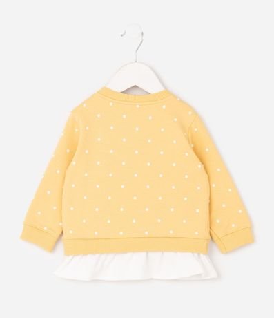 Conjunto Infantil de Lunares con Abejas y Ruedo Sobrepuesto - Talle RN a 18 Meses 4