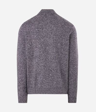 Suéter Texturizado con Cuello Half Cremallera 8