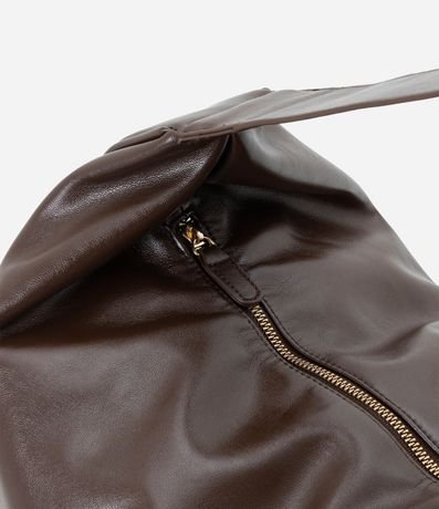 Cartera Hobo Glossy Grande en PU con Asa Ancha 6