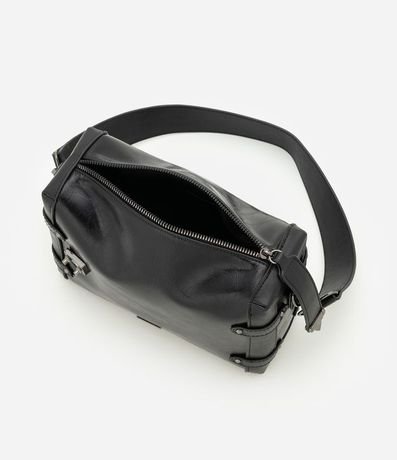 Cartera Shoulder Mediana en PU con Bretel Ancho 6