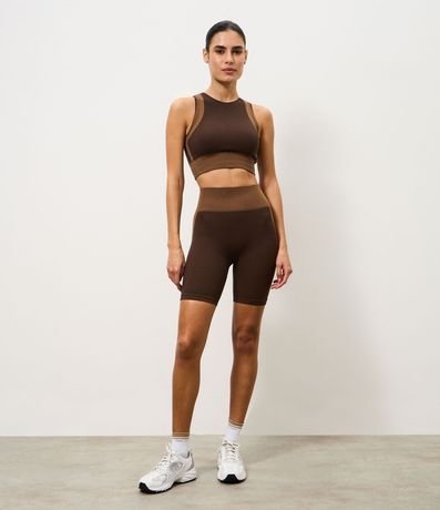 Bermuda Deportiva en Microfibra Seamless con Cintura Traspasado 1