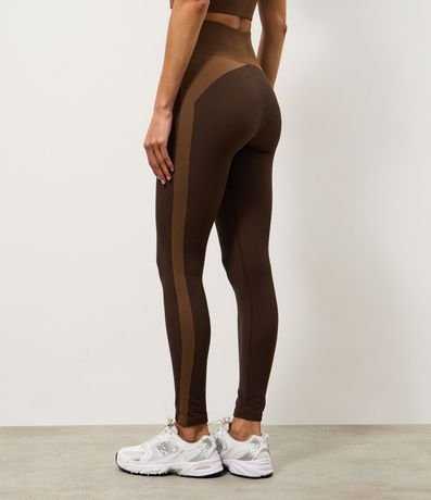 Pantalón Legging Deportiva en Microfibra con detalle Contrastante 4