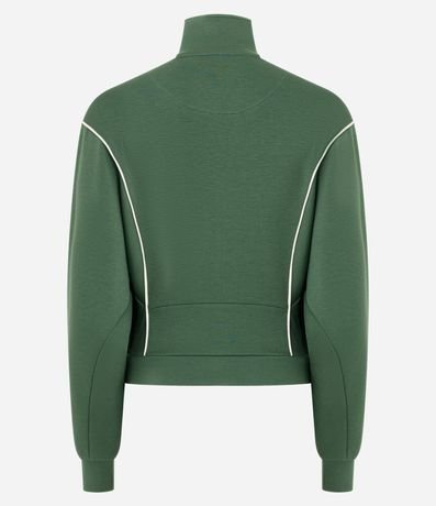Campera Deportiva en Microfibra con Frisos Contrastantes 6
