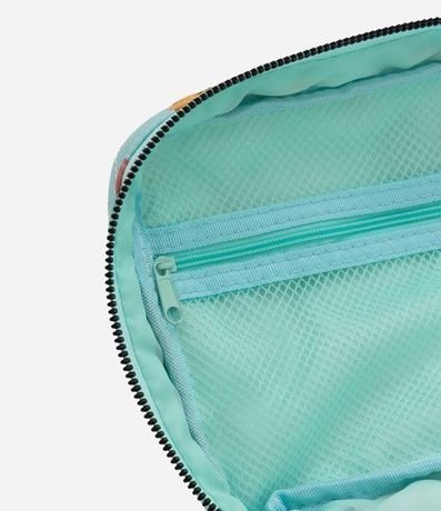 Neceser Rectangular Grande con Estampa de Gatos 5