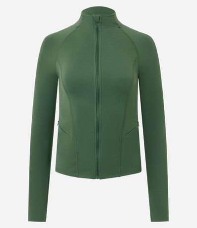Campera Deportiva Ajustada en Microfibra con Bolsillo 6