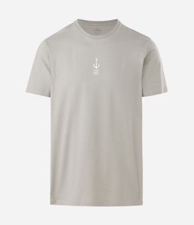 Remera Regular en Algodón con Estampado Náutica Áncora