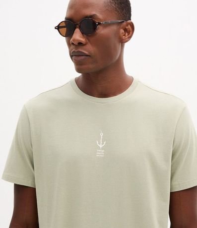 Remera Regular en Algodón con Estampado Náutica Áncora 3