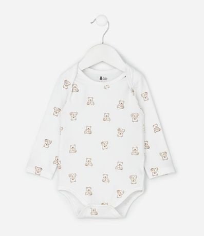 Body Infantil Manga Larga con Estampa de Osos – Talle RN a 18 Meses 2