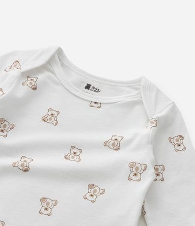 Body Infantil Manga Larga con Estampa de Osos – Talle RN a 18 Meses 7