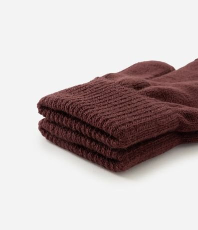 Guante en Tricot con Puño y Textura 3