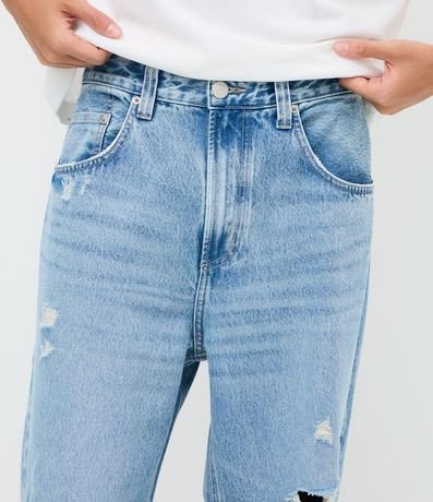 Pantalón Baggy Relaxed en Jean con Roturas 3