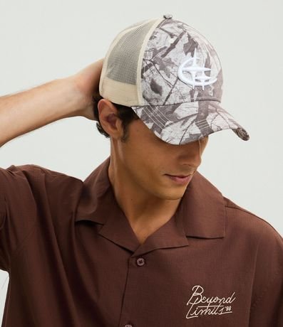 Gorra Trucker Camuflado en Sarga con Malla