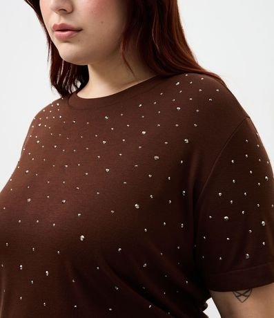 Remera con Brillos Salpicados Curve & Plus Size 3