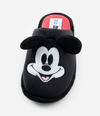 Pantufla Abierta con Bordado Mickey Mouse y Orejitas