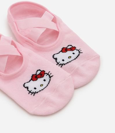 Media Ballet Antideslizante  Hello Kitty con Tiras Cruzadas 7