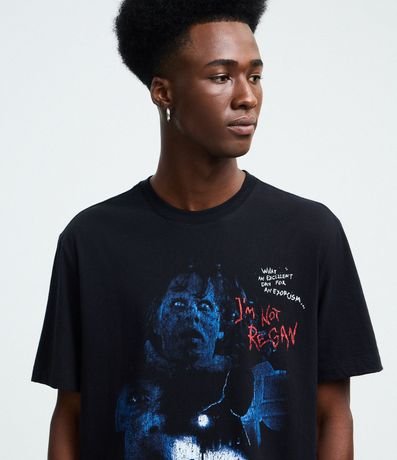 Remera Manga Corta en Algodón con Estampa de El Exorcista 4