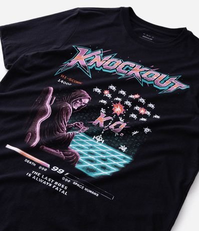 Remera Manga Corta en Algodón con Estampado Knockout 4