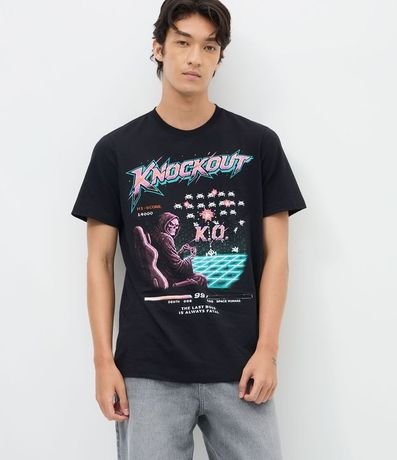 Remera Manga Corta en Algodón con Estampado Knockout 2