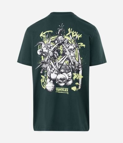 Remera Comfort en Algodón Manga Corta con Estampa de las Tortugas Ninja 2