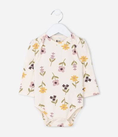Body Infantil con Estampa Floral – Talle 0 a 18 Meses 2