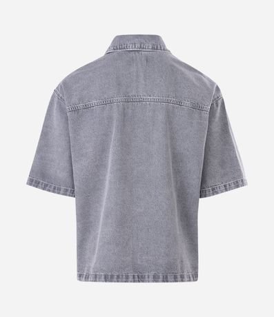 Camisa Boxy en Jeans con Bolsillos Marmorlada 5