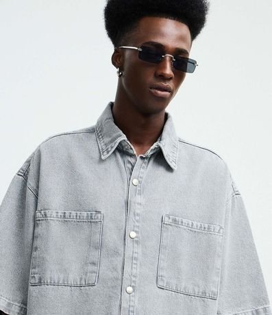 Camisa Boxy en Jeans con Bolsillos Marmorlada 3