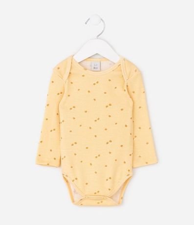 Body Infantil en Rib con Estampado Abejas – Talle 0 a 18 Meses