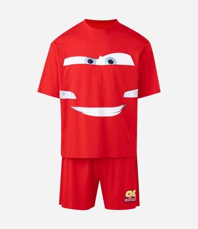 Pijama Corto Boxy en Algodón Rayo McQueen 6