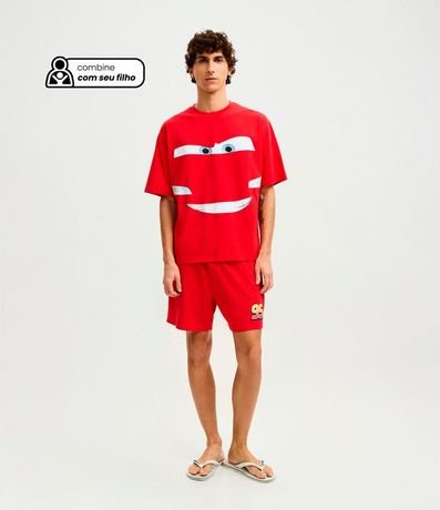 Pijama Corto Boxy en Algodón Rayo McQueen