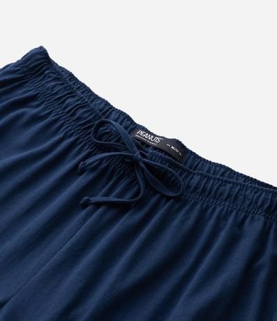 Pijama Largo en Algodón Listrado con Estampado Snoopy y Pantalón de Pijama 10