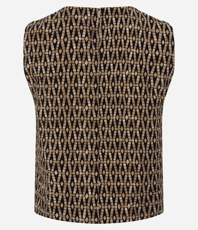 Blusa en Viscosa con Estampa Geométrica 2