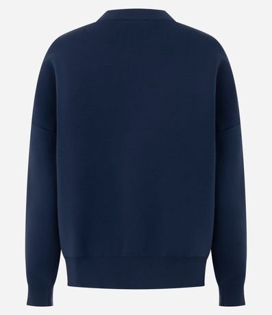 Cardigan Over en Punto con Botones y Puños Ajustados 8