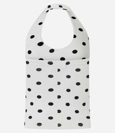 Blusa Frente única con Estampado de Lunares 6