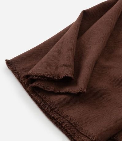 Bufanda Básica de Punto con Terminación Deshilachada 2