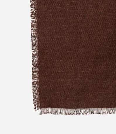 Bufanda Básica de Punto con Terminación Deshilachada 3