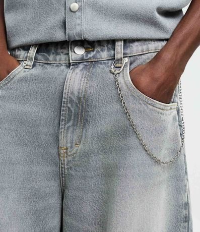 Pantalón Baggy Balloon en Jeans Denim Liso 3