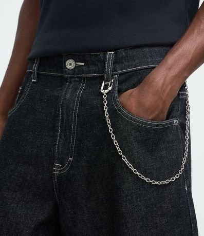 Pantalón Baggy Balloon en Jeans Denim Liso 3