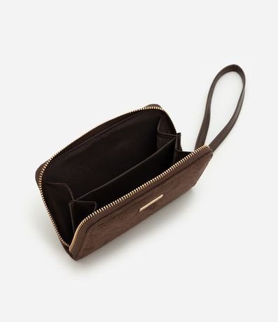 Billetera Pequeña en Gamuza con Correa de Mano 5