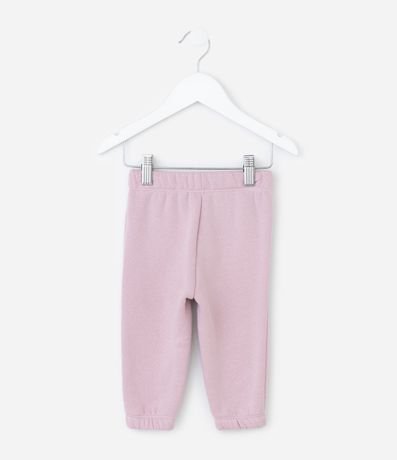 Pantalón Infantil en Algodón con Felpa y Moña – Talle 0 a 18 Meses 3