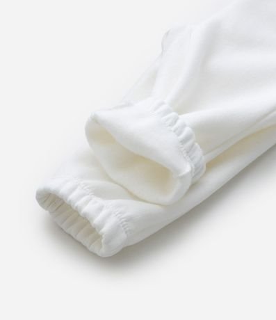 Pantalón Infantil en Algodón con Felpa y Moña – Talle 0 a 18 Meses 4
