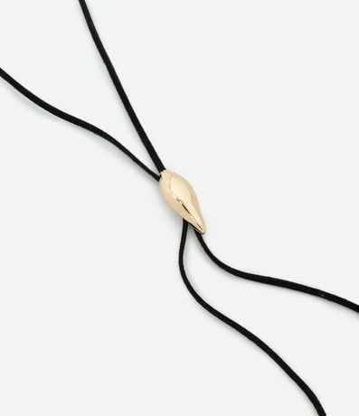 Collar Gravata con Detalle en Metal Formato Gota 1