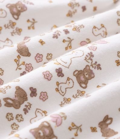 Vestido Infantil Floral con Chaleco - Talle 0 a 18 Meses 4