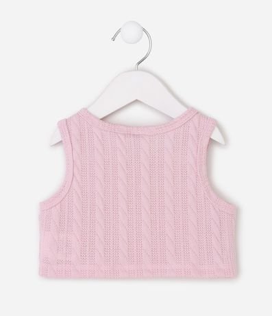 Vestido Infantil Floral con Chaleco - Talle 0 a 18 Meses 6